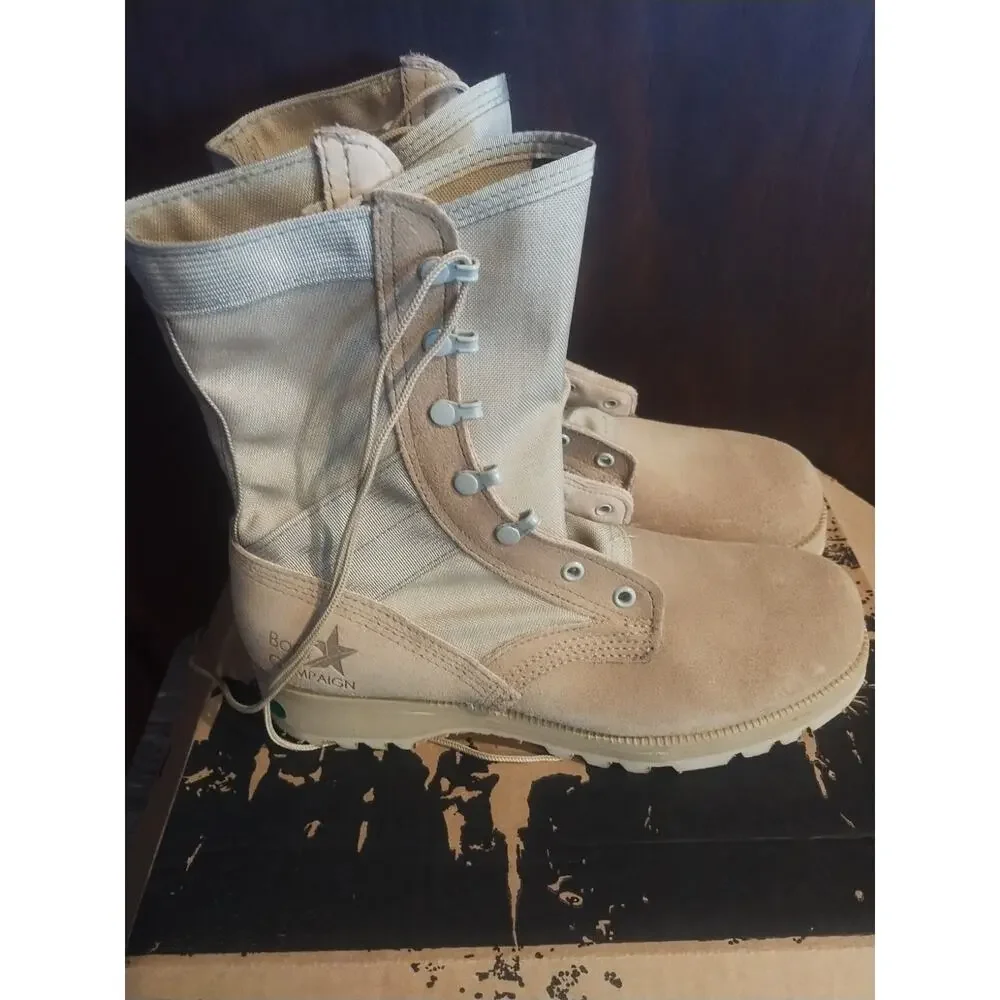 Altama 5855 Military Desert Combat Boots Tan Lace up Vibram Sole size 9 R New